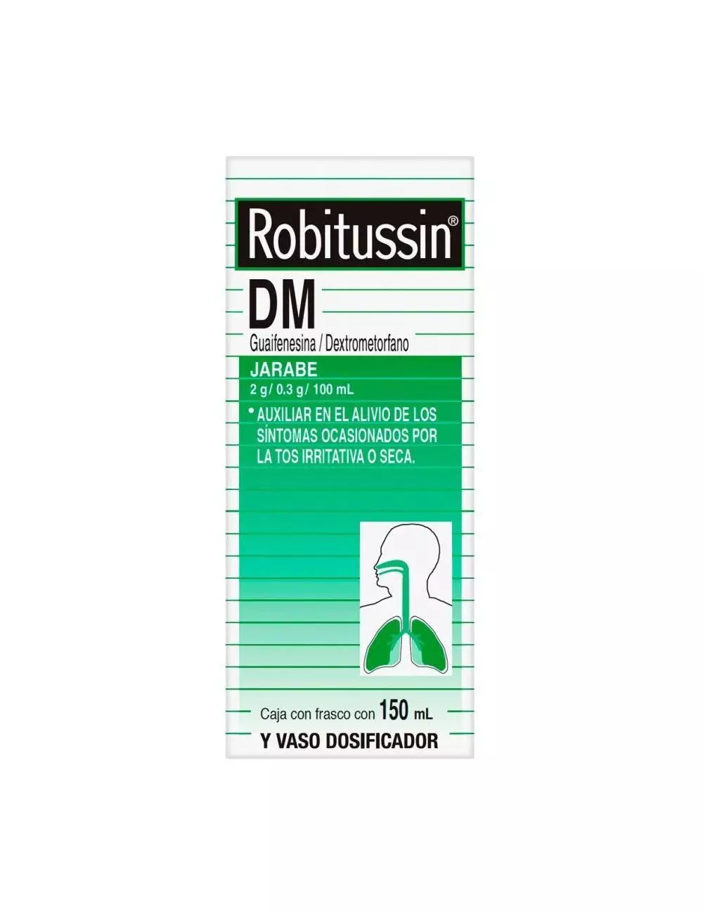 Robitussin 2 g/ .3 g/ 100 mL Un Frasco 150 mL