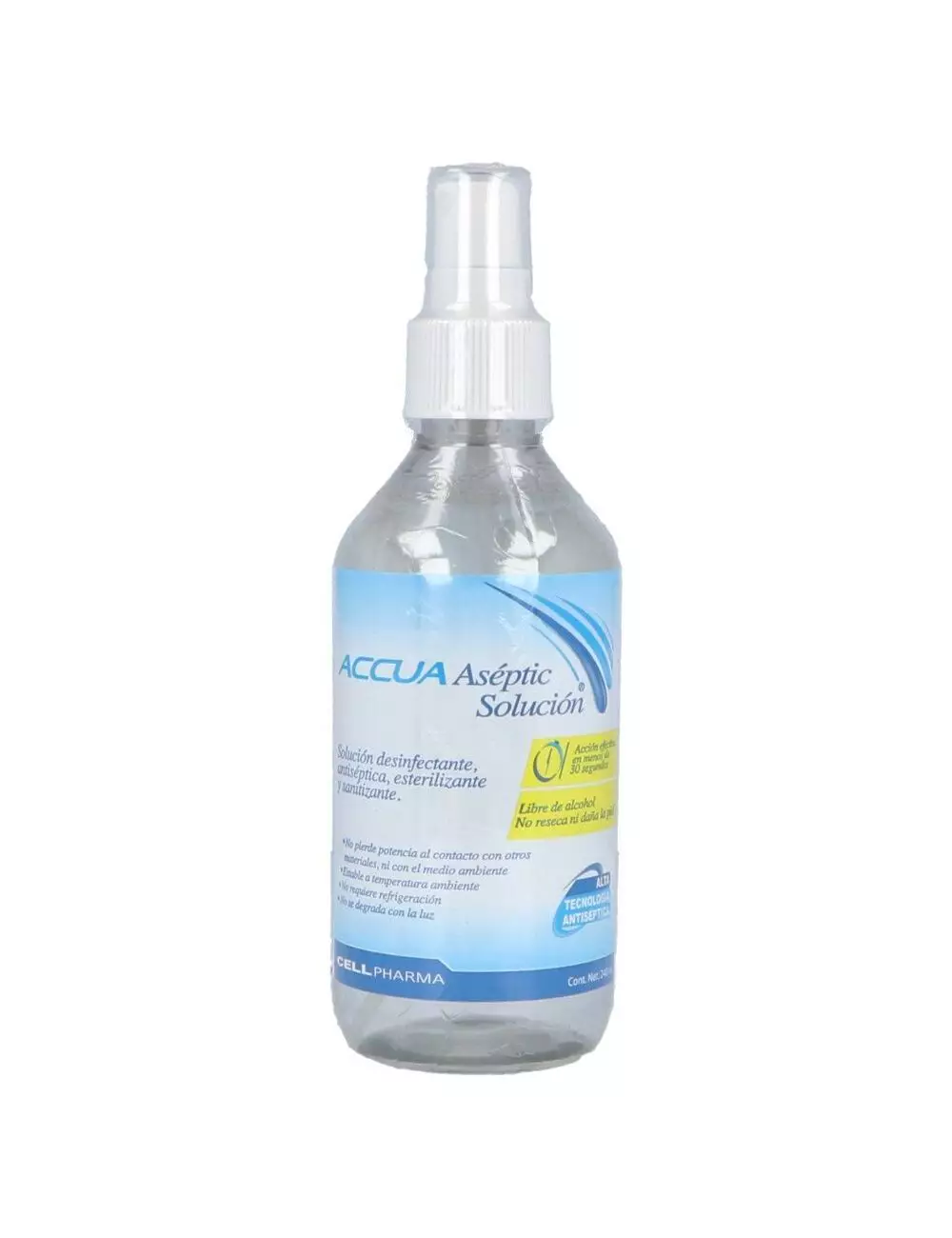 Accua Aséptic Solución Frasco Spray Con 240 mL