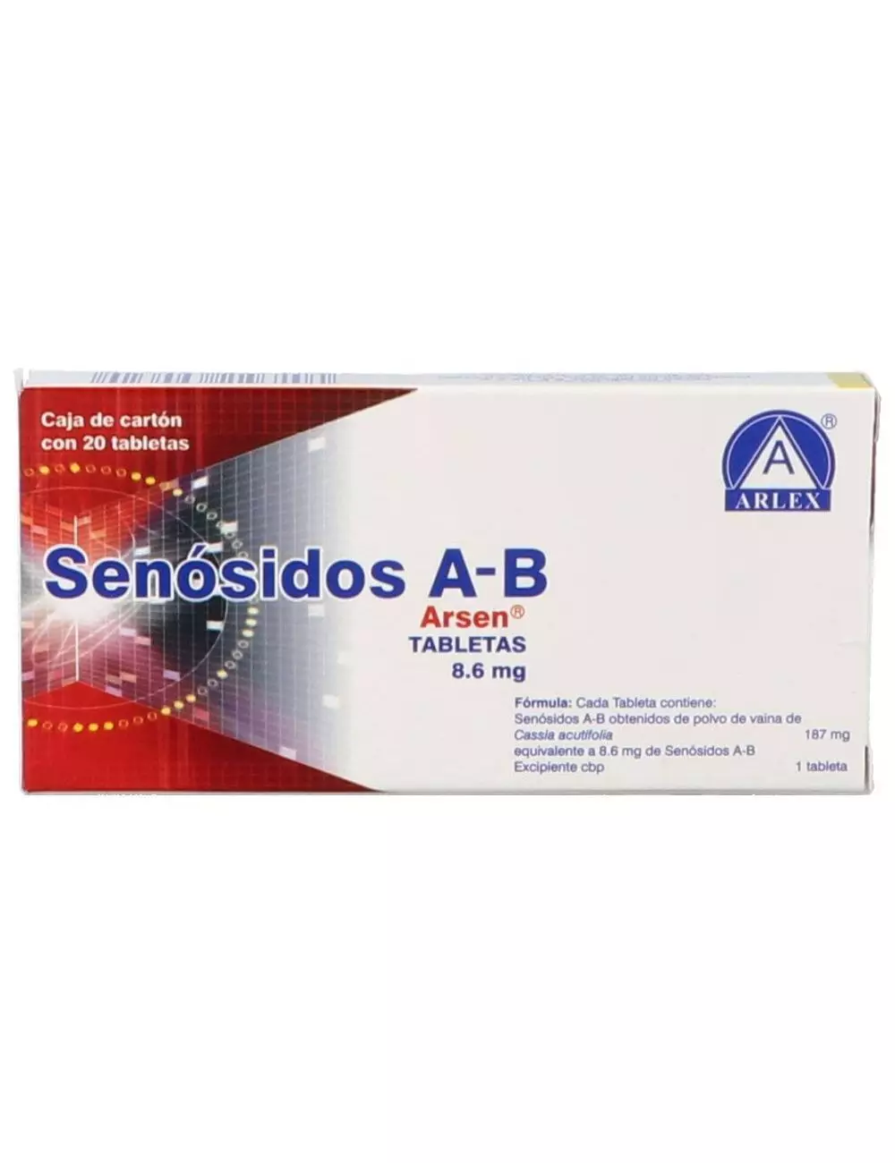 SENOSIDOS AB 8.6 MG C/20 TAB