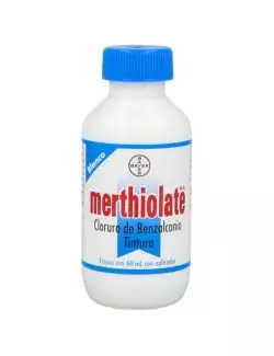 Merthiolate Blanco Frasco Con 60 mL