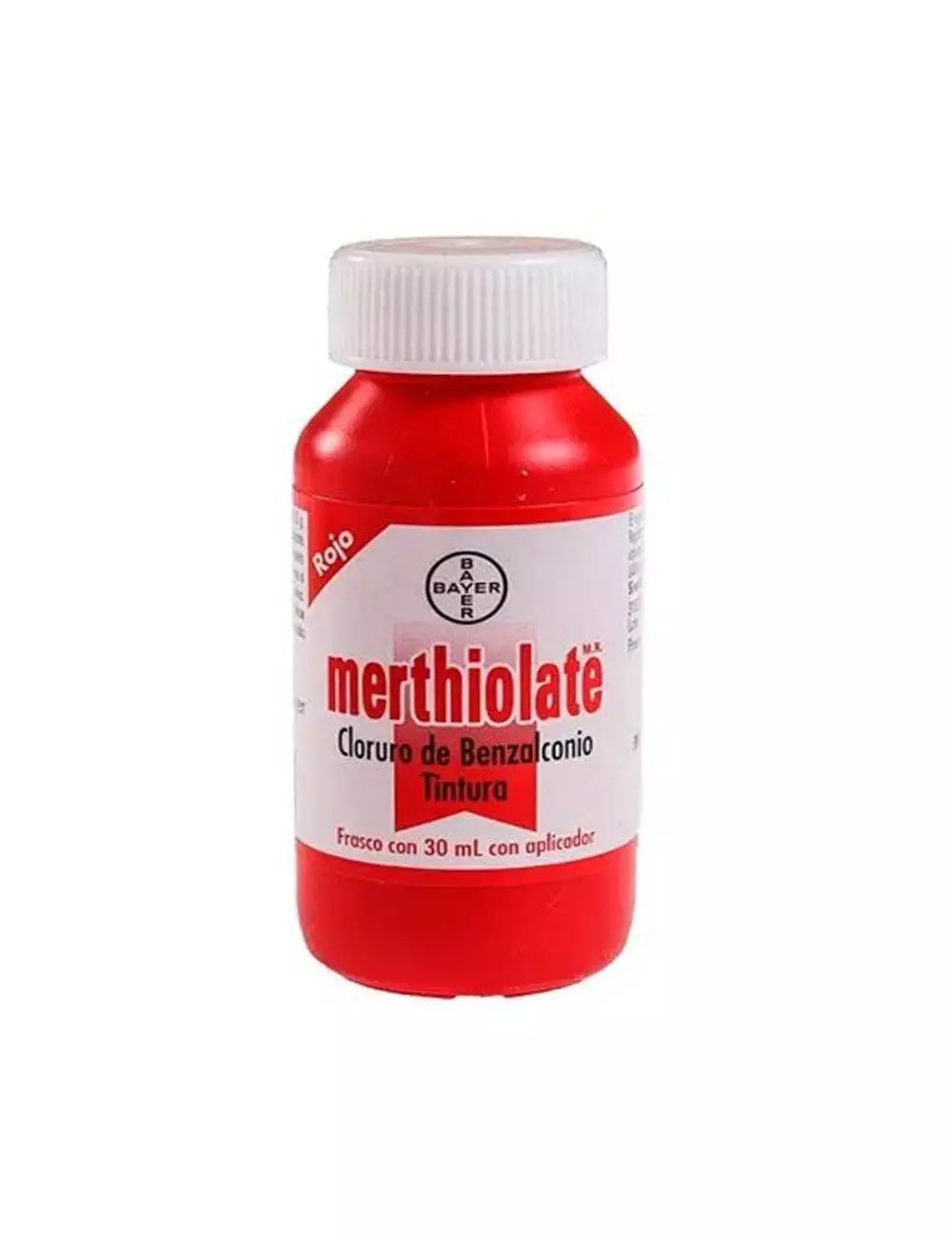 Merthiolate Rojo Frasco Con 30 mL