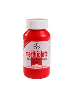 Merthiolate Rojo Frasco Con 30 mL