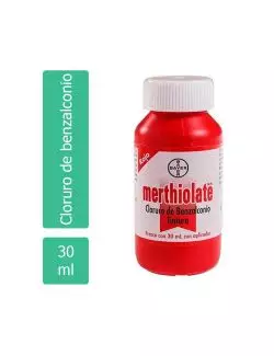 Merthiolate Rojo Frasco Con 30 mL