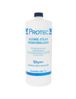 Alcohol Etílico Desnaturalizado Protect 0.7 mg/100 mL Botella Con 1 Litro