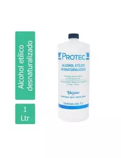 Alcohol Etílico Desnaturalizado Protect 0.7 mg/100 mL Botella Con 1 Litro