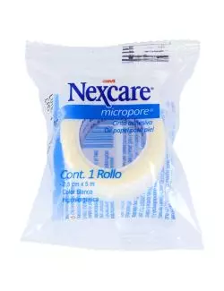 Micropore Blanco Nexcare 3M 2.5 cm x 5 m Empaque Con 1 Pieza