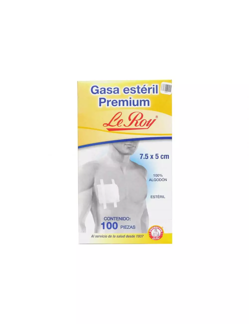 Gasa Estéril Premium 7.5 x 5 cm Caja Con 100 Gasas