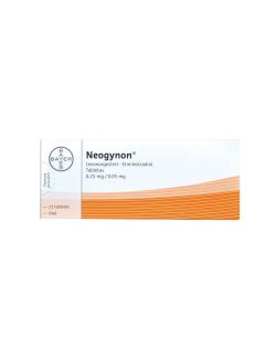 Neogynon 0.25/0.05 mg Caja con 21 Tabletas