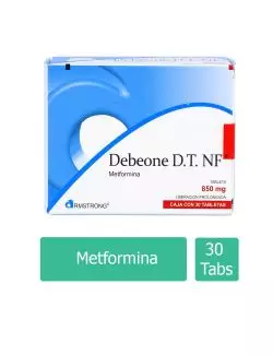 Debeone D.T. NF 850 mg Caja Con 30 Tabletas