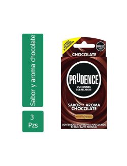 Prudence Sabor y Aroma Chocolate Caja Con 3 Condones