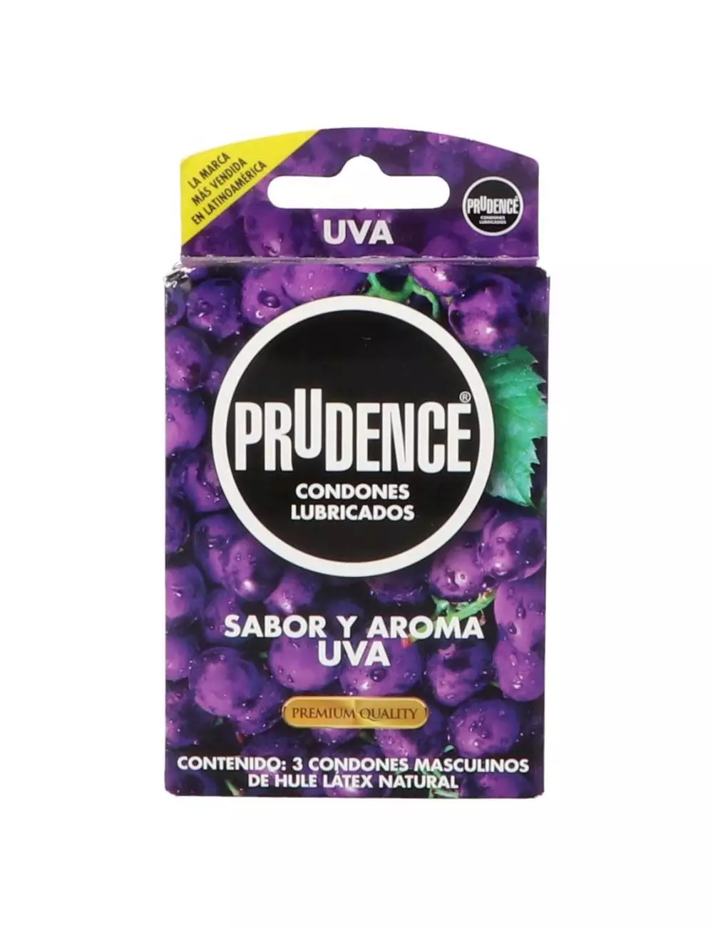 Prudence Sabor Y Aroma Uva Caja Con 3 Condones