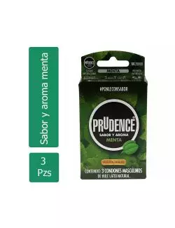 Condones Prudence Caja Con 3 Piezas Menta