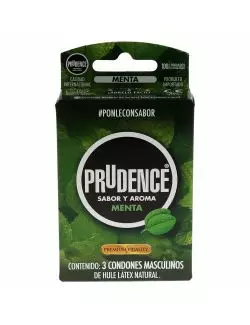 Condones Prudence Caja Con 3 Piezas Menta