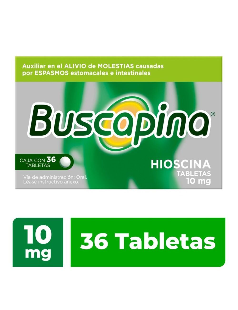 Buscapina 10 mg Caja Con 36 Tabletas
