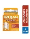 Trojan Texturizado Ecstasy Preservativo Caja Con 2 Condones