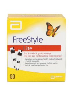 FRM-Free Style Lite Tiras De Prueba De Glucosa En Sangre Caja Con 50 Piezas
