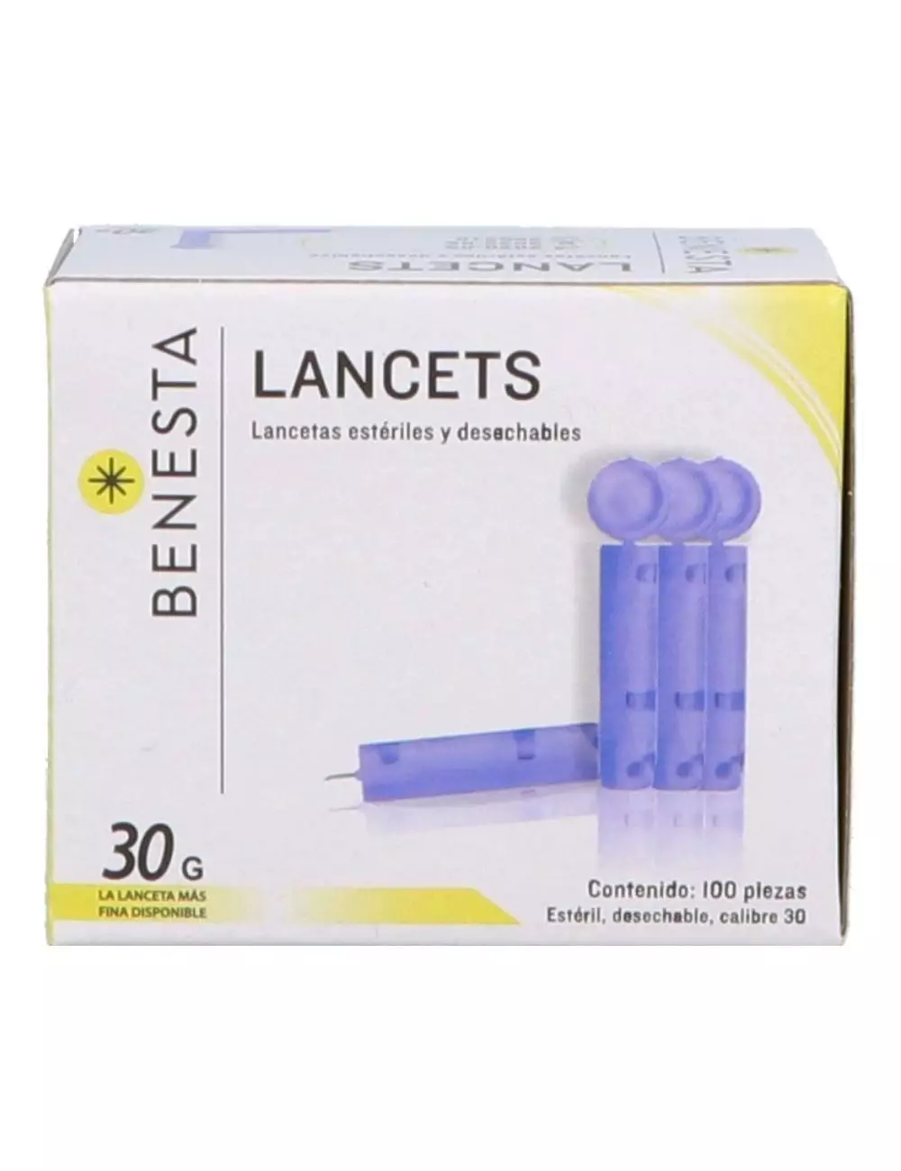 LANCETAS ESTERILES C/100 PZAS