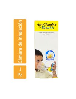 Cámara De Inhalación Aerochamber Plus Flow-Vu Infantil Con 1 Pieza