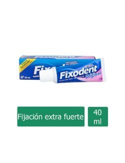 Pasta Adhesiva Fixodent Original 40 mL Extra Fuerte Caja Con Tubo