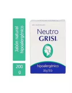 Grisi Neutro Jabón Natural Caja Con Barra De 200g