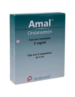 Amal® 2mg/ml (Ondansetrón) - 3 ampolletas de 4ml - Probiomed