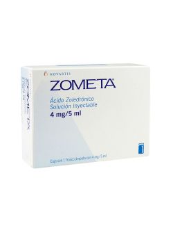 Zometa 4 mg / 5 mL Caja con 1 Frasco Ámpula