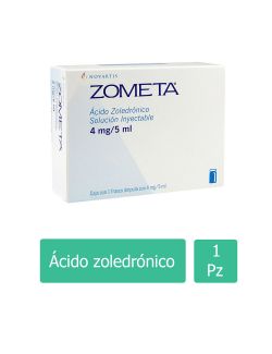 Zometa 4 mg / 5 mL Caja con 1 Frasco Ámpula