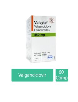 Valcyte 450 mg Caja con Frasco con 60 Comprimidos
