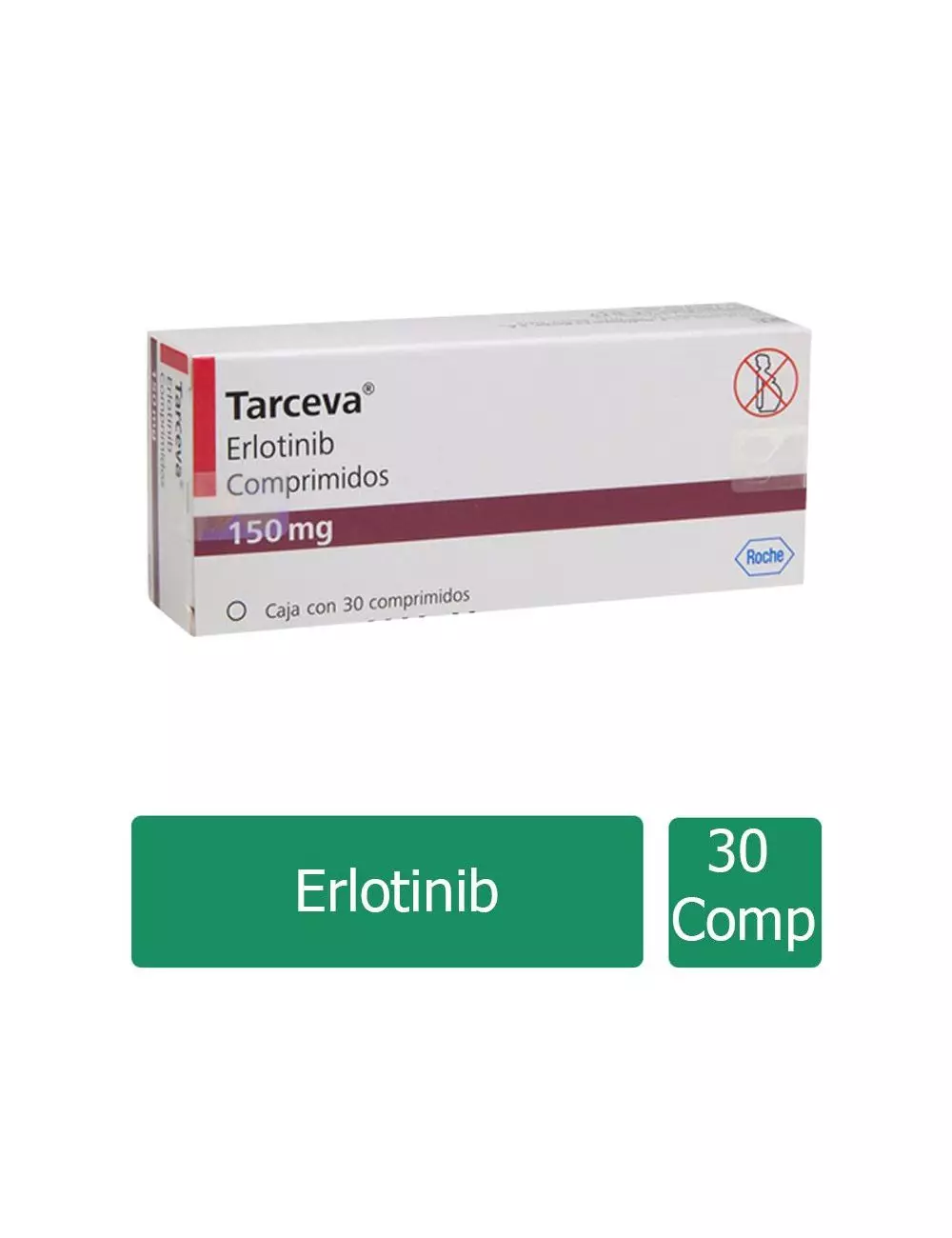 TARCEVA® (Erlotinib) 150 mg - Caja con 30 Comprimidos - Roche