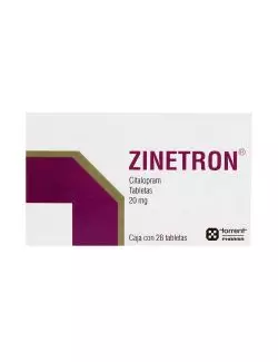 Zinetron 20 mg Caja Con 28 Tabletas