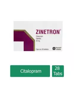 Zinetron 20 mg Caja Con 28 Tabletas