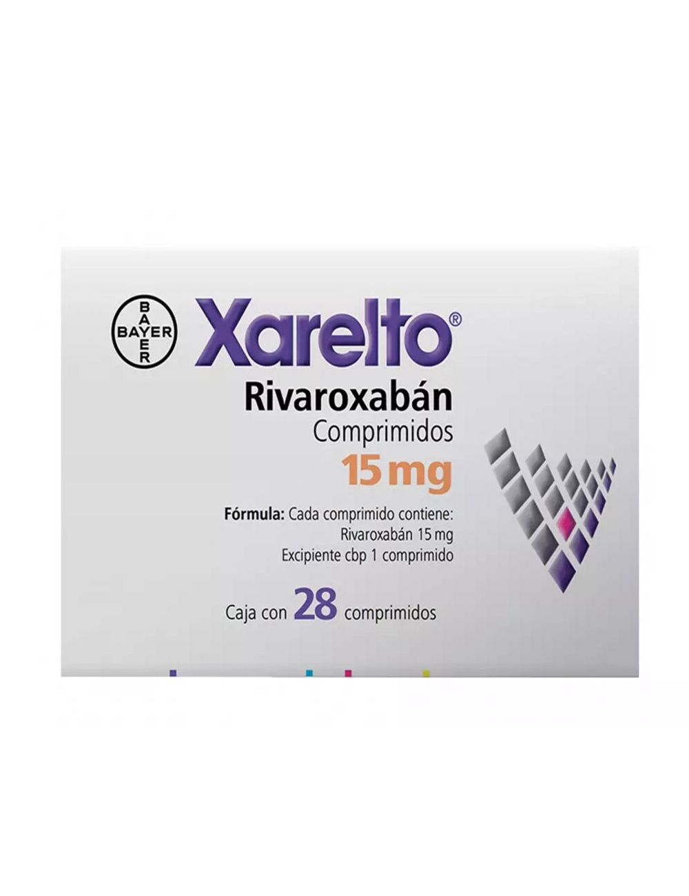 Xarelto 15 mg Caja Con 28 Comprimidos - RX