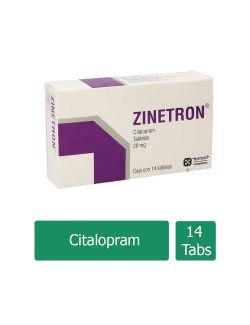 Zinetron 20 mg Caja Con 14 Tabletas