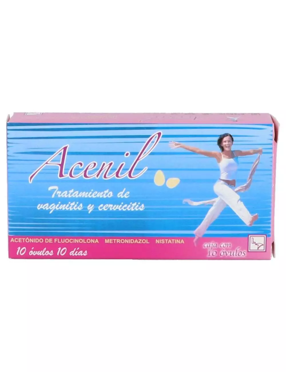 Acenil .50 g / .500 g / 100000 Caja Con 10 Ovulos