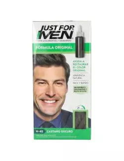 JUST FOR MEN CASTAÑO OSCURO CAJA CON 1 PIEZA TINTE COLORANTE EN SHAMPOO