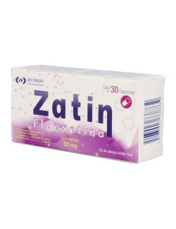 Zatin 20 mg Caja Con 30 Cápsulas
