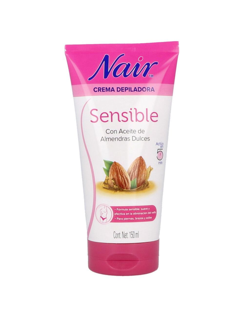 Nair Crema Depilatoria Piel Sensible Tubo Con 150 mL