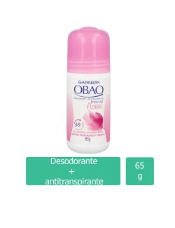 Obao Desodorante Frescura Floral Frasco Roll On Con 65 g