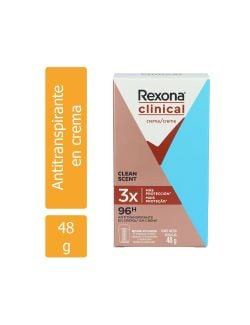 Antitranspirante En Crema Rexona Clinical Caja Con Envase Con 48 g
