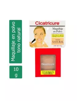 Maquillaje En Polvo Cicatricure Caja Con Estuche Con 10 g Tono Natural