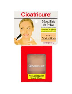 Maquillaje En Polvo Cicatricure Caja Con Estuche Con 10 g Tono Natural