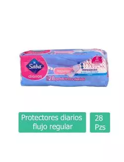 SABA DIARIOS REGULAR CAJA CON 28 – PROTECTORES DIARIOS