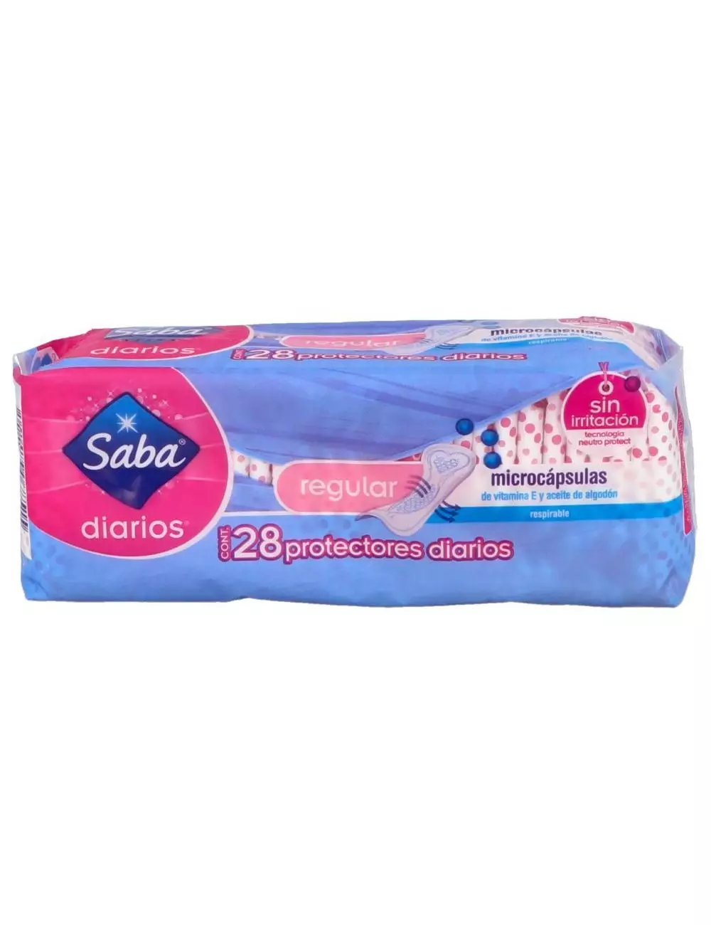 SABA DIARIOS REGULAR CAJA CON 28 – PROTECTORES DIARIOS