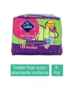 Saba Confort Manzanilla Con Alas Paquete Con 8 Toallas - Nocturna