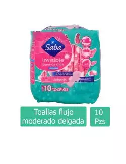 Saba Invisible Con Alas Paquete Con 10 Toallas