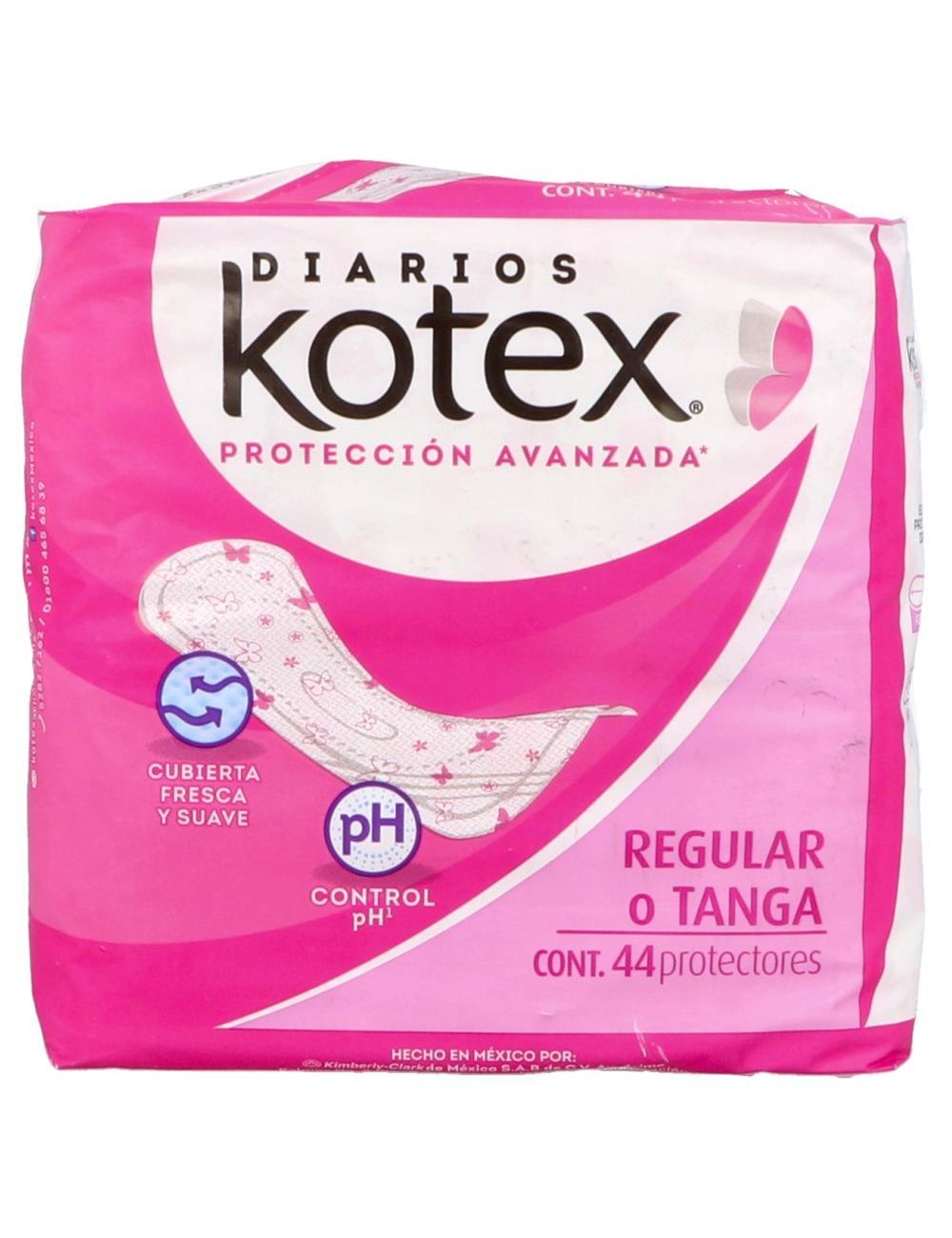 KOTEX PANTIPROTECTORES REGULAR EMPAQUE CON 44 PIEZAS