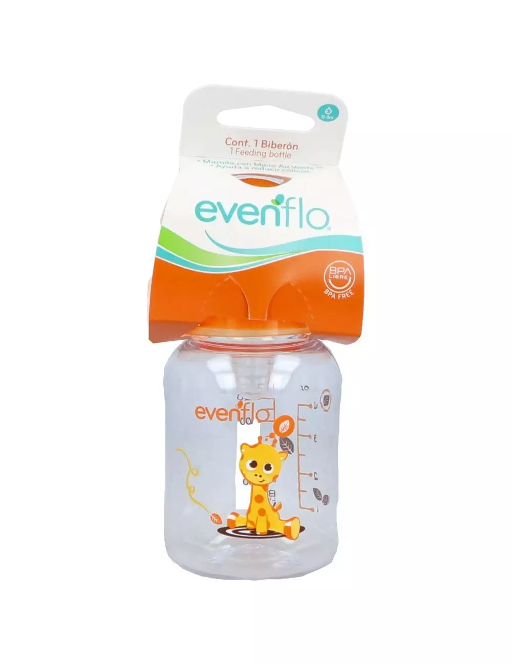 Biberón Evenflo Zoo Botella Con 120 mL