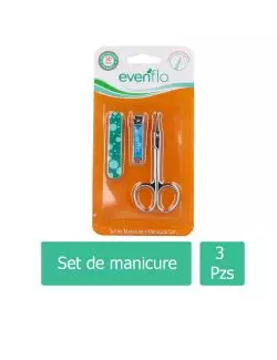 EVENFLO SET DE MANICURE EMPAQUE CON 3 PIEZAS