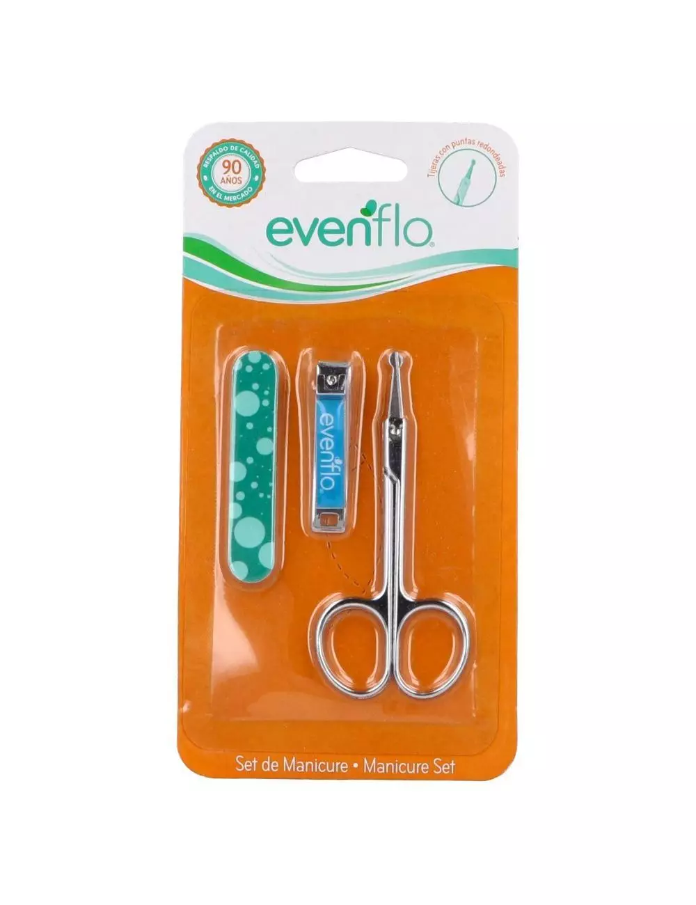 EVENFLO SET DE MANICURE EMPAQUE CON 3 PIEZAS