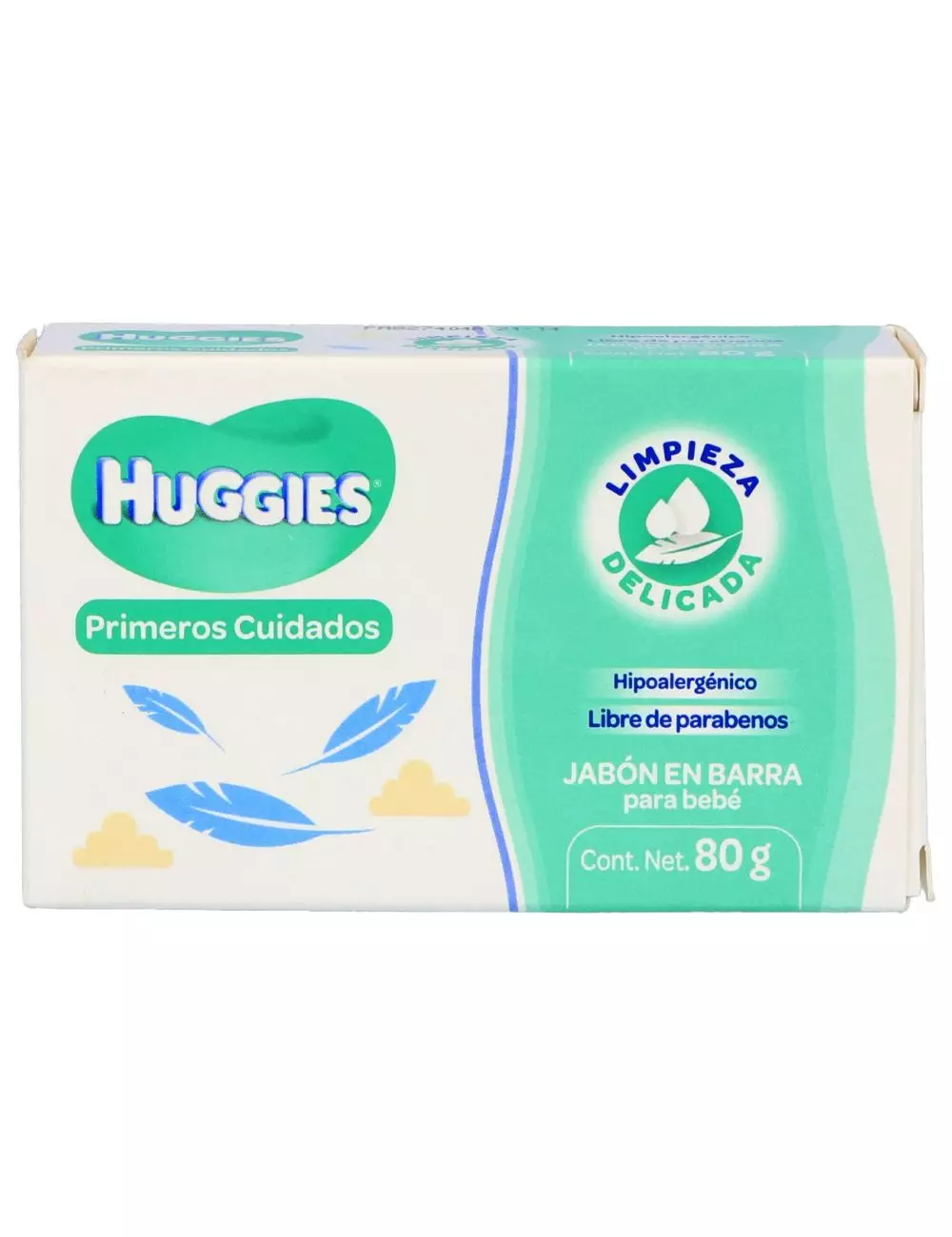 Jabón En Barra Para Bebé Huggies Caja Con 80 g